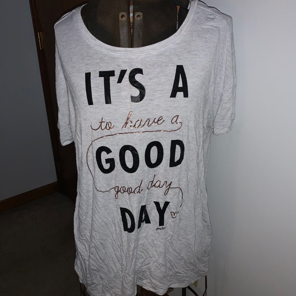Justice lace up top